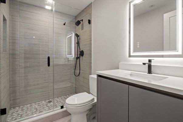 Bathroom, Glass Shower, Interior