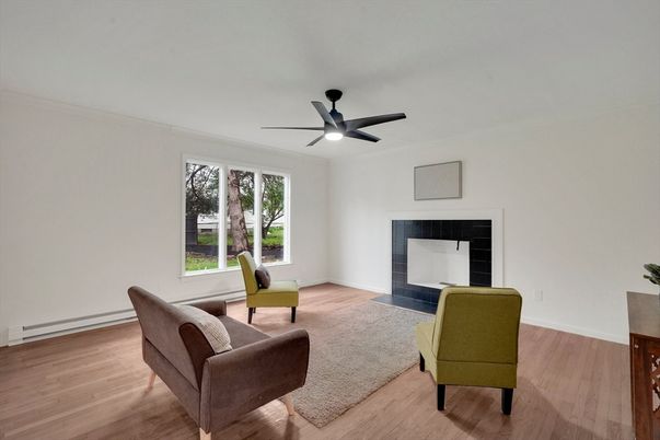 Fireplace, Interior, Wood Texture Flooring
