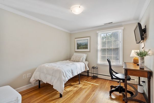 Bedroom, Home Office, Interior, Wood Texture Flooring