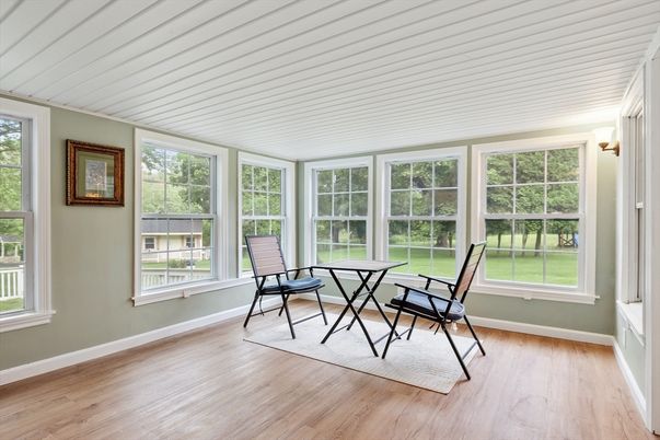 Interior, Sun Room, Wood Texture Flooring