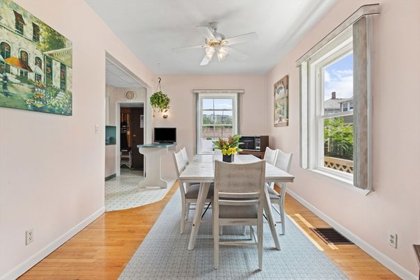 Dining room, Interior, Wood Texture Flooring