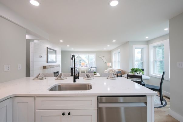 Dining room, Interior, Kitchen, Recessed Lighting