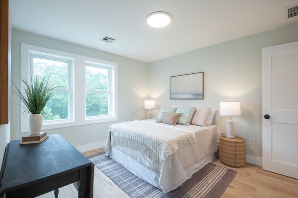 Bedroom, Interior, Wood Texture Flooring