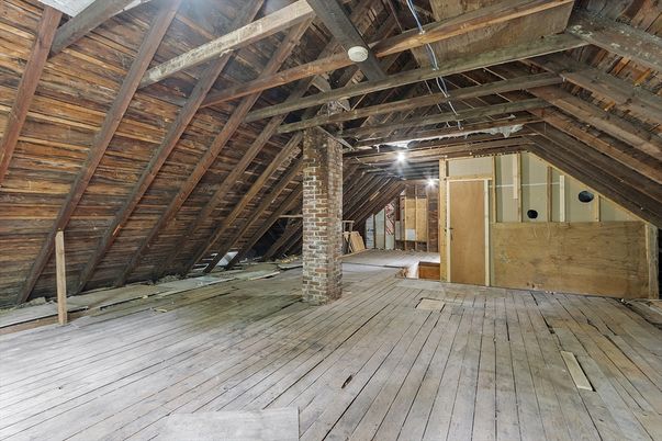 Empty room, Interior, Wooden Beams, Wooden Ceilings, Wood Texture Flooring