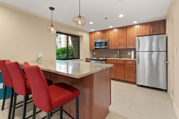 Interior, Kitchen, Pendant Lights, Recessed Lighting, Stainless Steel Appliances
