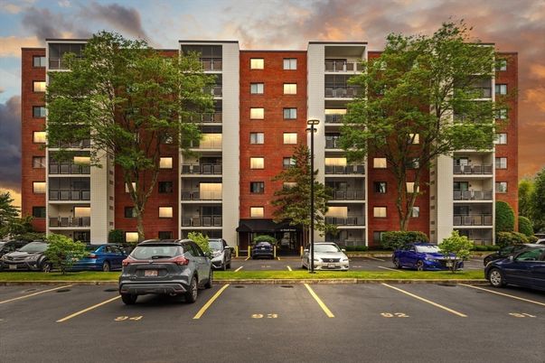 Exterior, Facade, Brick Facade, Condo Building