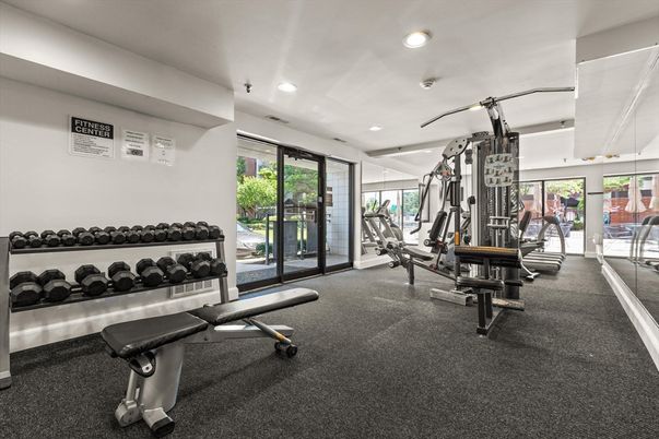Fitness Equipment, Interior, Recessed Lighting