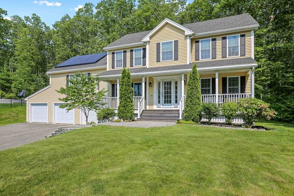 Attached, Exterior, Facade, Solar Panels, Farmhouse