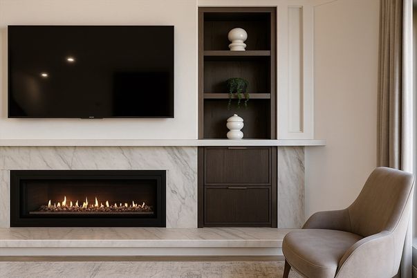 Fireplace, Interior, Recessed Lighting