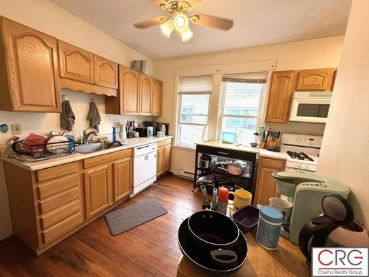 Interior, Kitchen, Wood Texture Flooring