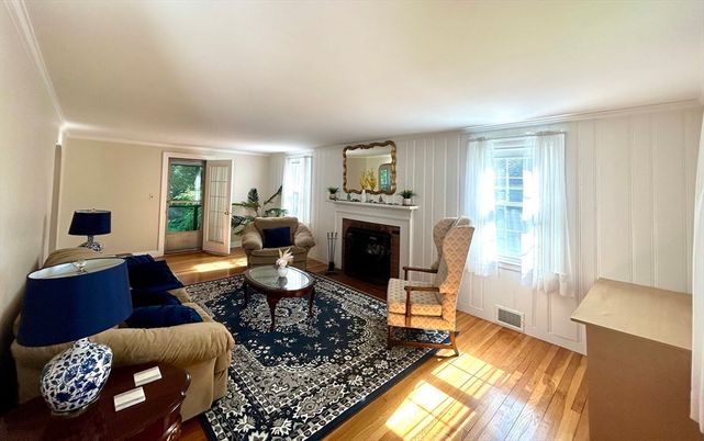 Fireplace, Interior, Living room, Wood Texture Flooring