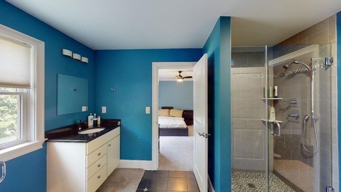 Bathroom, Bedroom, Glass Shower, Interior
