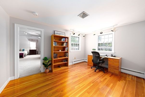 Home Office, Interior, Wood Texture Flooring