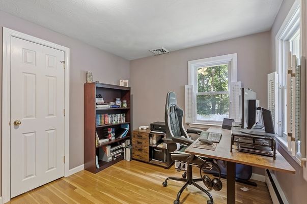 Home Office, Interior, Wood Texture Flooring
