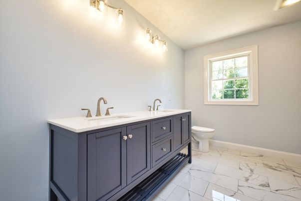 Bathroom, Dual Sink Vanities, Interior, Marble