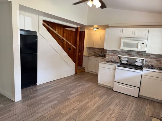Interior, Kitchen, Wood Texture Flooring