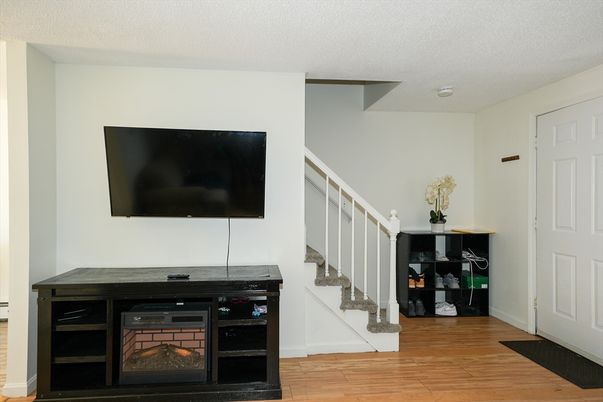Fireplace, Interior, Wood Texture Flooring