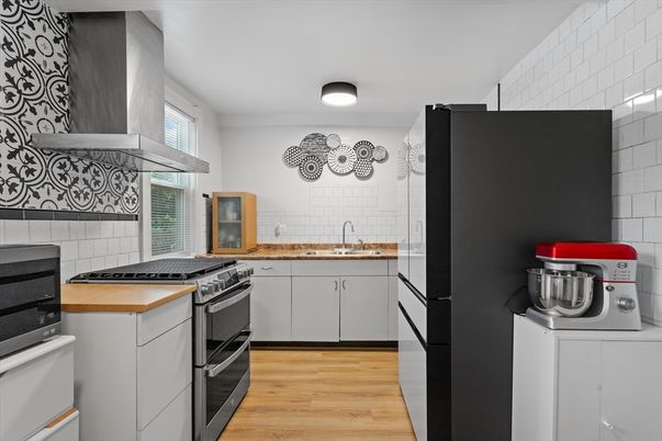 Interior, Kitchen, Wood Texture Flooring