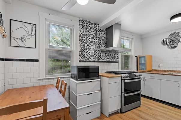 Interior, Kitchen, Wood Texture Flooring