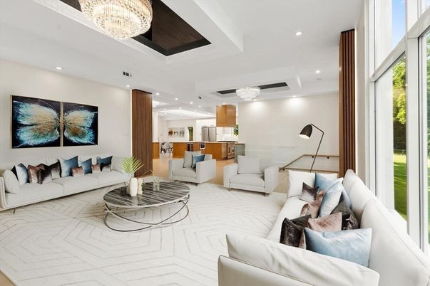 Chandelier, Interior, Kitchen, Living room, Recessed Lighting