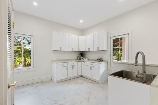 Interior, Kitchen, Marble, Recessed Lighting
