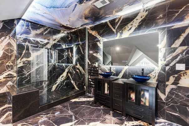 Bathroom, Interior, Marble, Marble Walls
