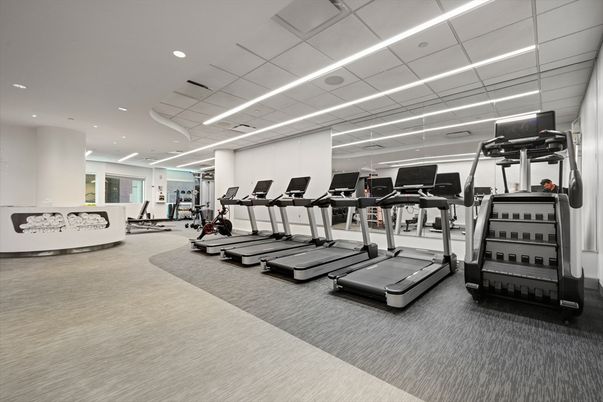 Fitness Equipment, Gym, Interior, Recessed Lighting