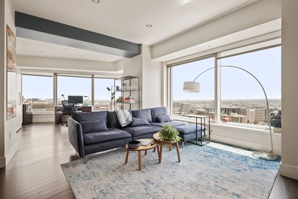 Home Office, Interior, Living room, Recessed Lighting, Wood Texture Flooring