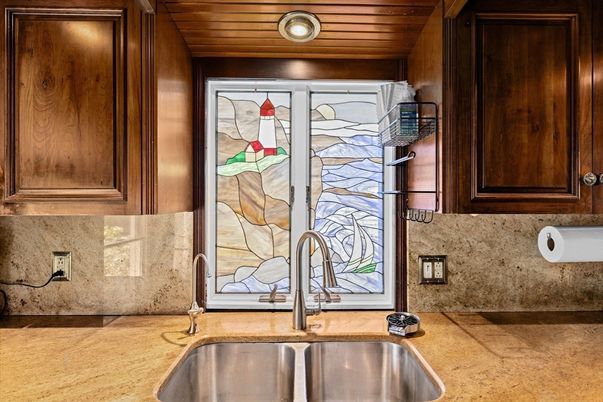 Interior, Kitchen, Recessed Lighting, Wooden Ceilings