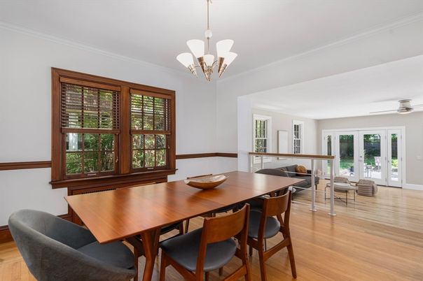 Chandelier, Dining room, Interior, Living room, Wood Texture Flooring