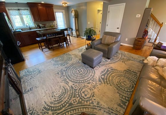 Dining room, Interior, Kitchen, Living room, Recessed Lighting, Wood Texture Flooring
