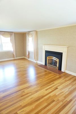 Empty room, Fireplace, Interior, Wood Texture Flooring