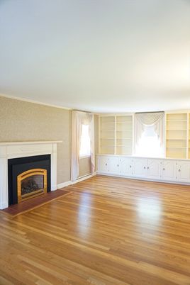 Empty room, Fireplace, Interior, Wood Texture Flooring