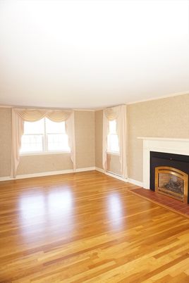 Empty room, Fireplace, Interior, Wood Texture Flooring