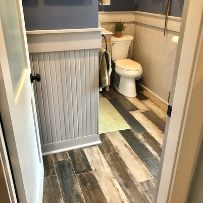 Bathroom, Interior, Wood Texture Flooring