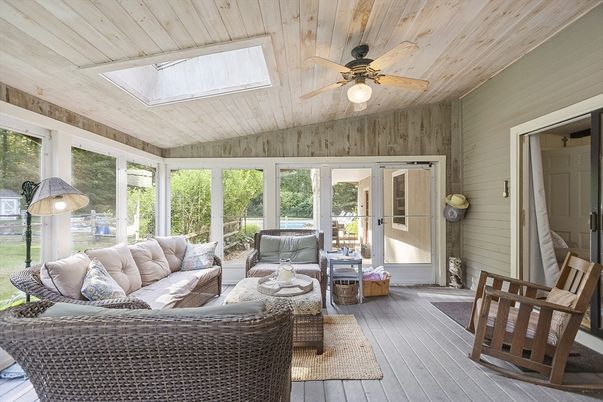 Interior, Living room, Sun Room, Wooden Ceilings, Wood Texture Flooring