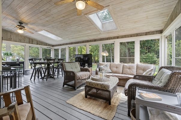 Dining room, Interior, Living room, Sun Room, Wooden Ceilings, Wood Texture Flooring