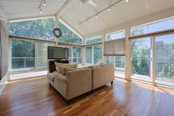 Interior, Living room, Sun Room, Wood Texture Flooring