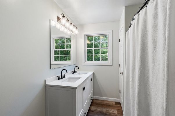 Bathroom, Interior, Wood Texture Flooring