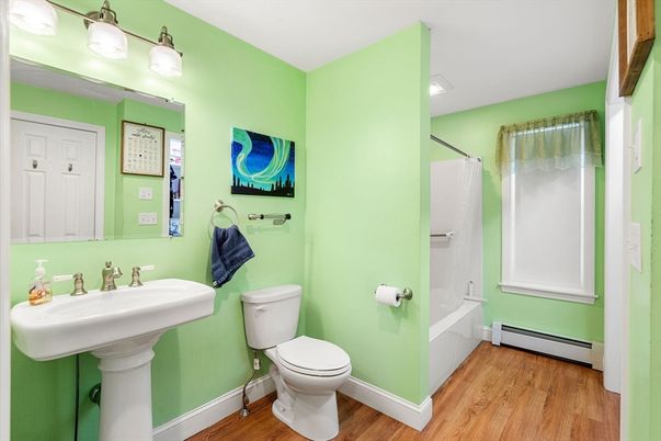 Bathroom, Interior, Wood Texture Flooring