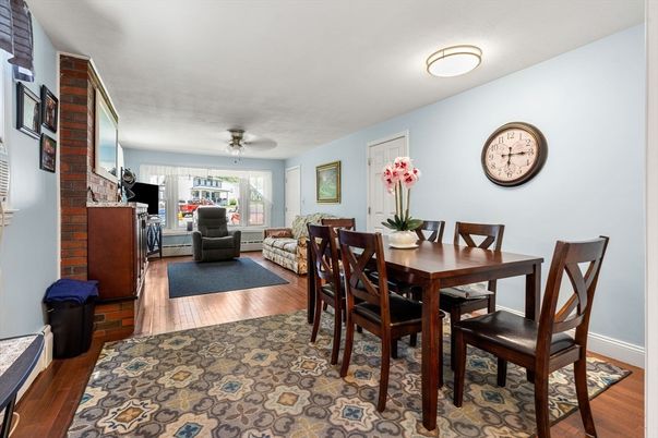 Dining room, Interior, Living room, Wood Texture Flooring