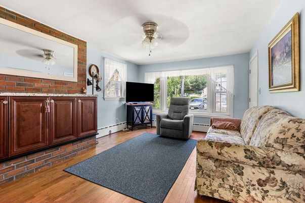 Interior, Living room, Stone Walls, Wood Texture Flooring