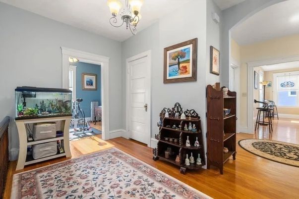 Chandelier, Interior, Wood Texture Flooring