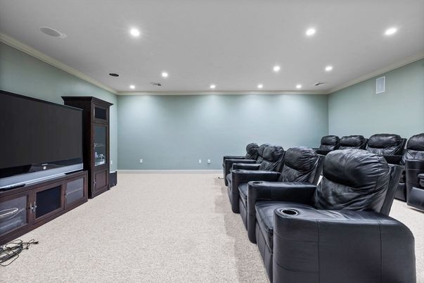 Home Theatre Room, Interior, Recessed Lighting, Theatre Room