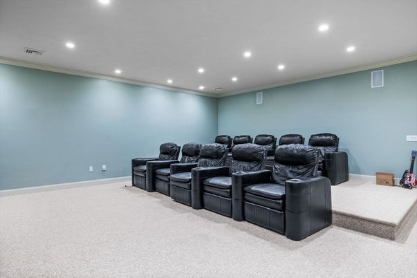 Home Theatre Room, Interior, Recessed Lighting, Theatre Room