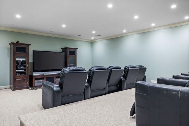 Home Theatre Room, Interior, Recessed Lighting, Theatre Room