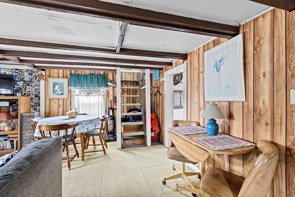 Dining room, Interior, Wooden Walls