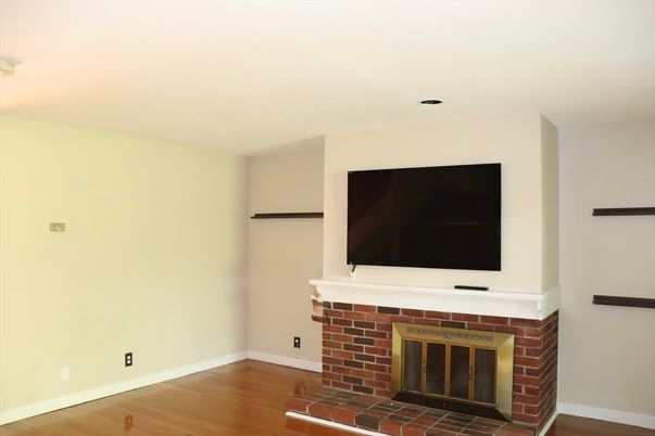 Fireplace, Interior, Wood Texture Flooring