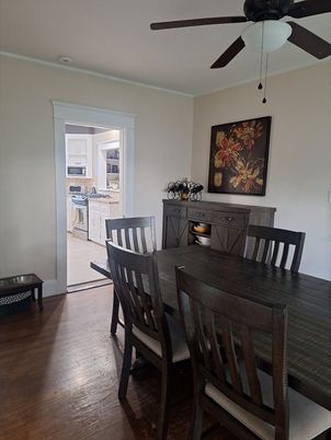 Dining room, Interior, Wood Texture Flooring