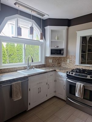 Interior, Kitchen, Pendant Lights, Stainless Steel Appliances